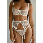 YESFASHION Bohemian Wave Point Sexy Underwear 3 Pieces Set