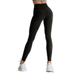 YESFASHION Criss-cross High-waist Leggings Female Pants