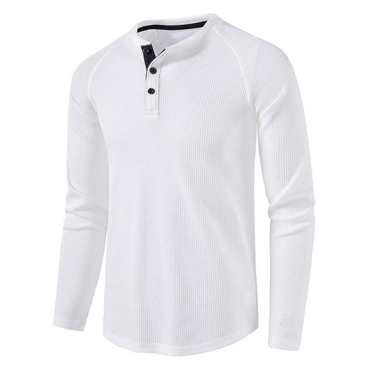 YESFASHION Men Long-sleeved T-shirt Bottoming Shirt