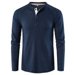 YESFASHION Men Long-sleeved T-shirt Bottoming Shirt