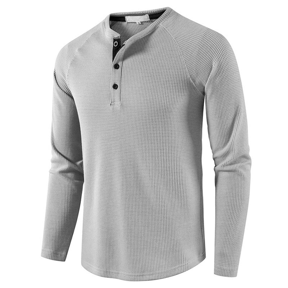 YESFASHION Men Long-sleeved T-shirt Bottoming Shirt