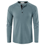 YESFASHION Men Long-sleeved T-shirt Bottoming Shirt