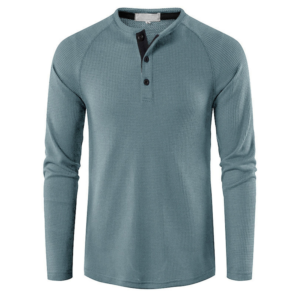 YESFASHION Men Long-sleeved T-shirt Bottoming Shirt