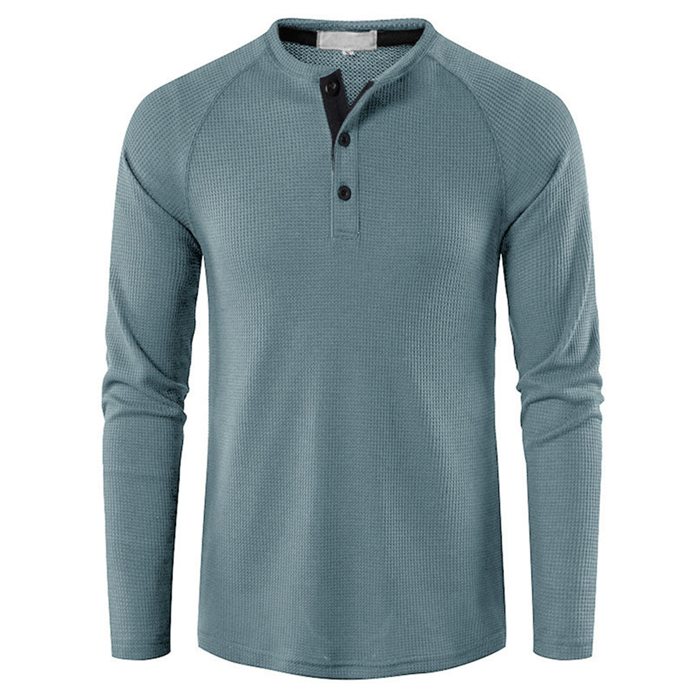 YESFASHION Men Long-sleeved T-shirt Bottoming Shirt