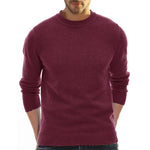 YESFASHION Men Knitwear Bottom Round Neck Casual Sweaters