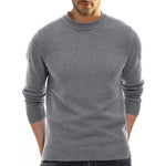 YESFASHION Men Knitwear Bottom Round Neck Casual Sweaters
