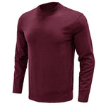 YESFASHION Men Knitwear Bottom Round Neck Casual Sweaters