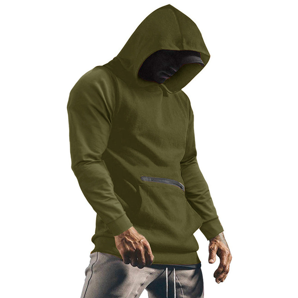 YESFASHION Sweatshirts Men Long-sleeved Casual Men Hoodie