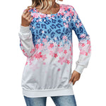 YESFASHION Fashion Commuter Round Neck Long-sleeved Tops