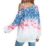 YESFASHION Women Loose Slanted Collar Long-sleeved Top Sweaters