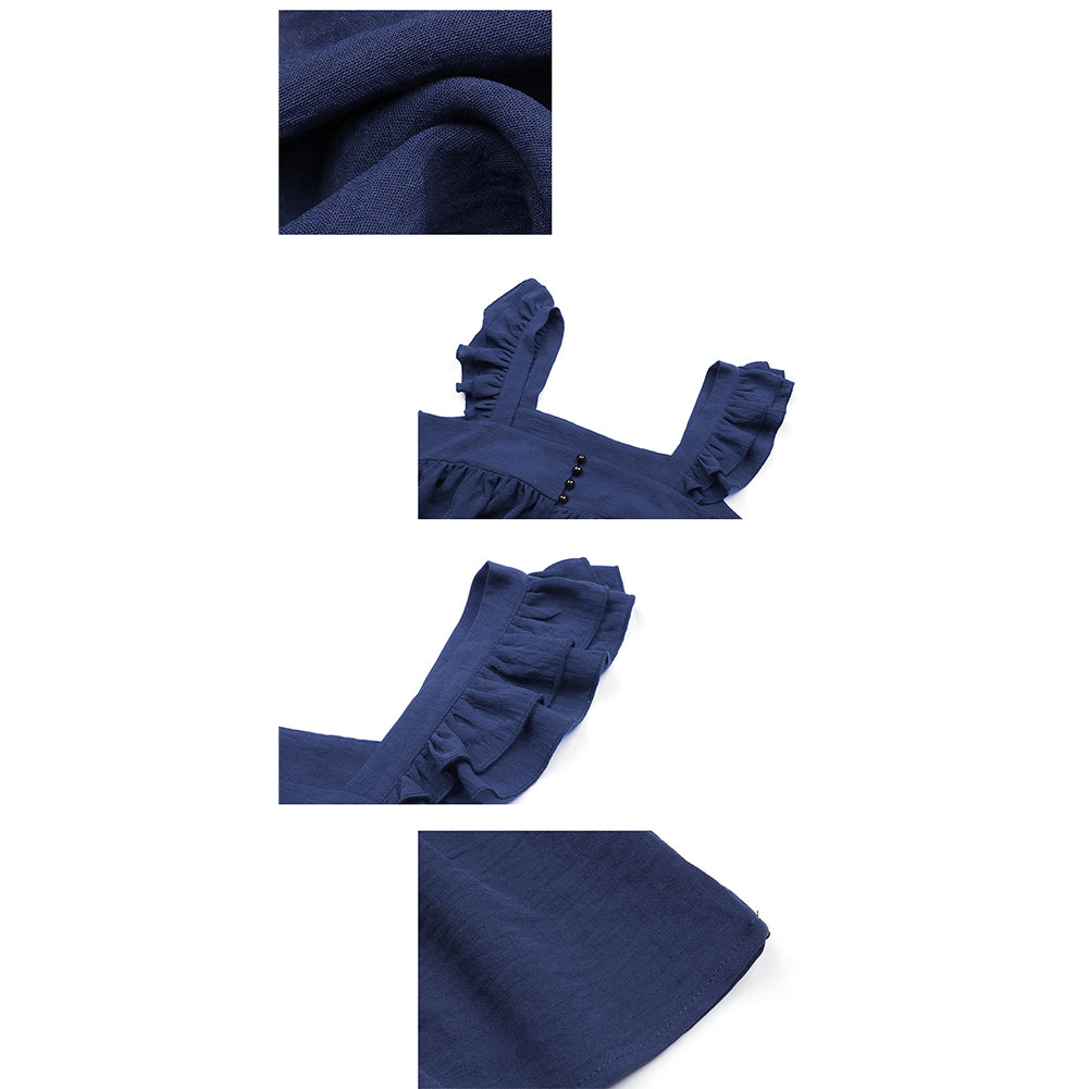 YESFASHION Women New Holiday Style Beach Skirt Short Loose Dress