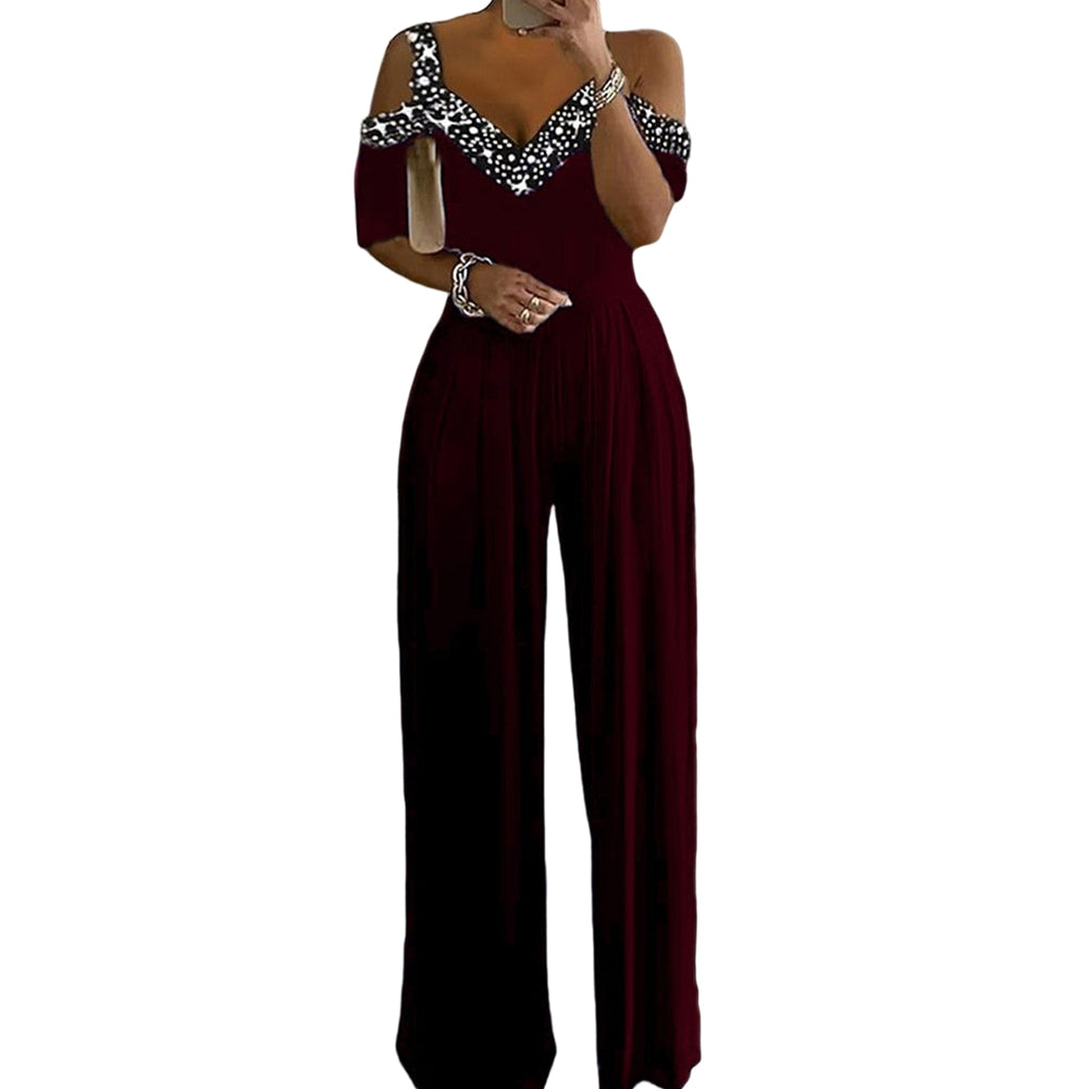 YESFASHION 2023 Spring Summer Women Wish Wide-leg Jumpsuit