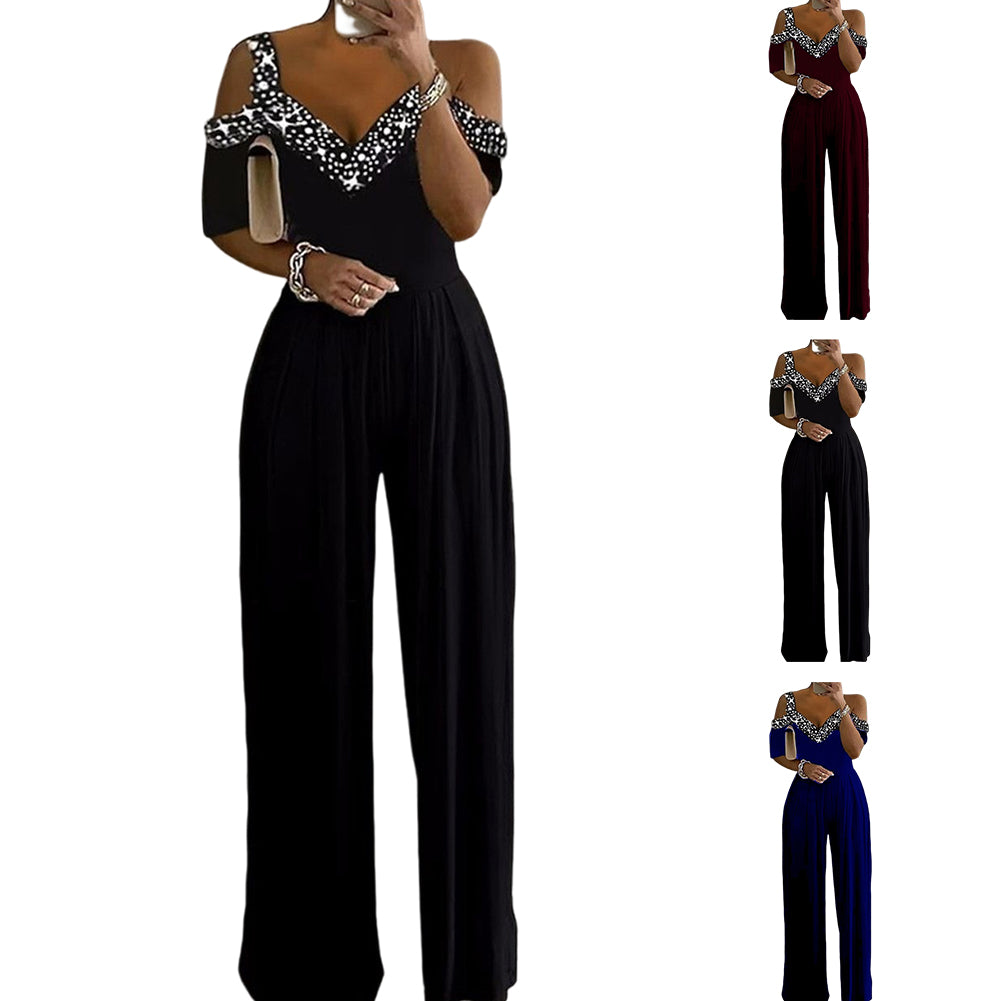 YESFASHION 2023 Spring Summer Women Wish Wide-leg Jumpsuit