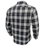 YESFASHION Men Shirt Plaid Long-sleeved Shirt