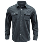 YESFASHION Corduroy Foreign Trade Men Shirts