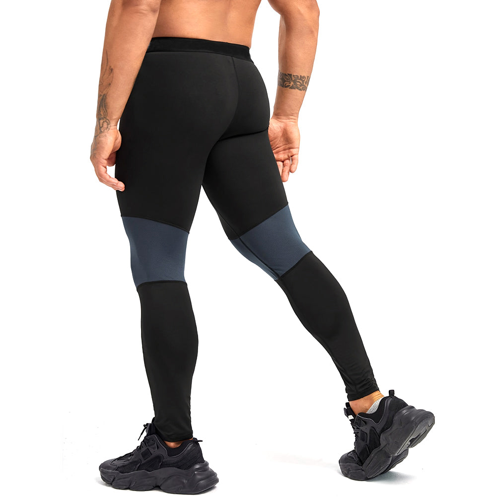 YESFASHION Men Paneled Workout Leggings