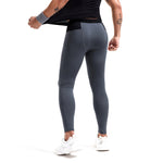 YESFASHION Men Contrast Leggings Pants