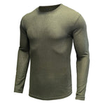 YESFASHION Round Neck Base Layer Sweaters