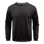 YESFASHION Men Sweater Solid Color Round Neck T-shirt