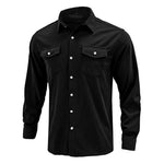 YESFASHION Corduroy Men Shirts