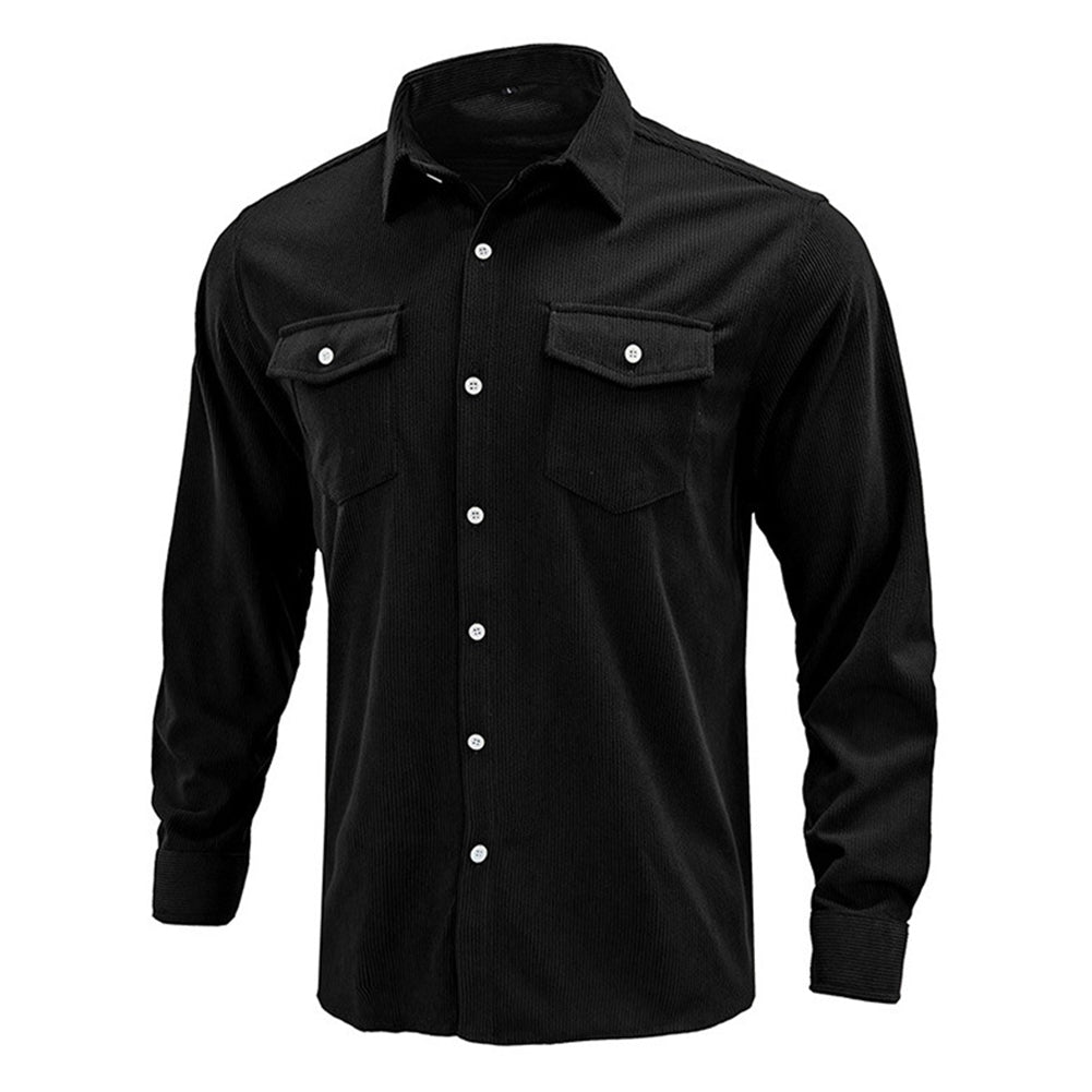 YESFASHION Corduroy Men Shirts