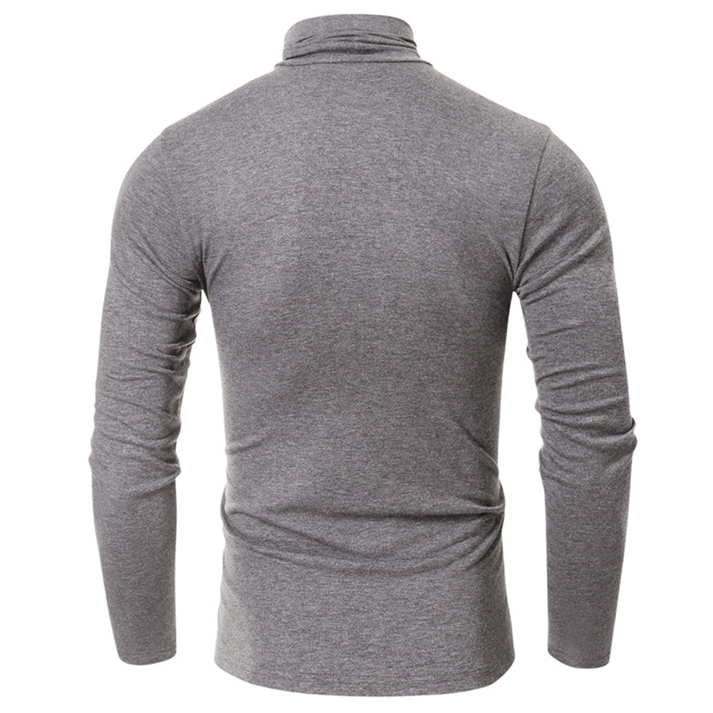 YESFASHION Turtleneck Men Bottoming Shirt