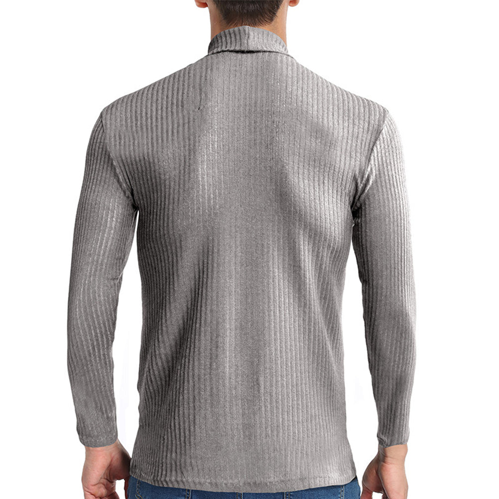 YESFASHION High Collar Long Sleeve Foreign Trade Men  Sweatshirts