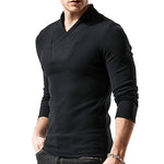 YESFASHION Thin Fleece Men Bottoming Shirt