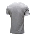 YESFASHION Summer Solid Color Short-sleeved Men T-shirt