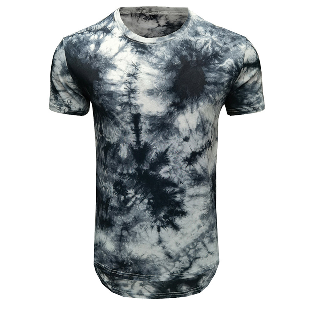YESFASHION Tie-dye T-shirt Men Summer Shirts