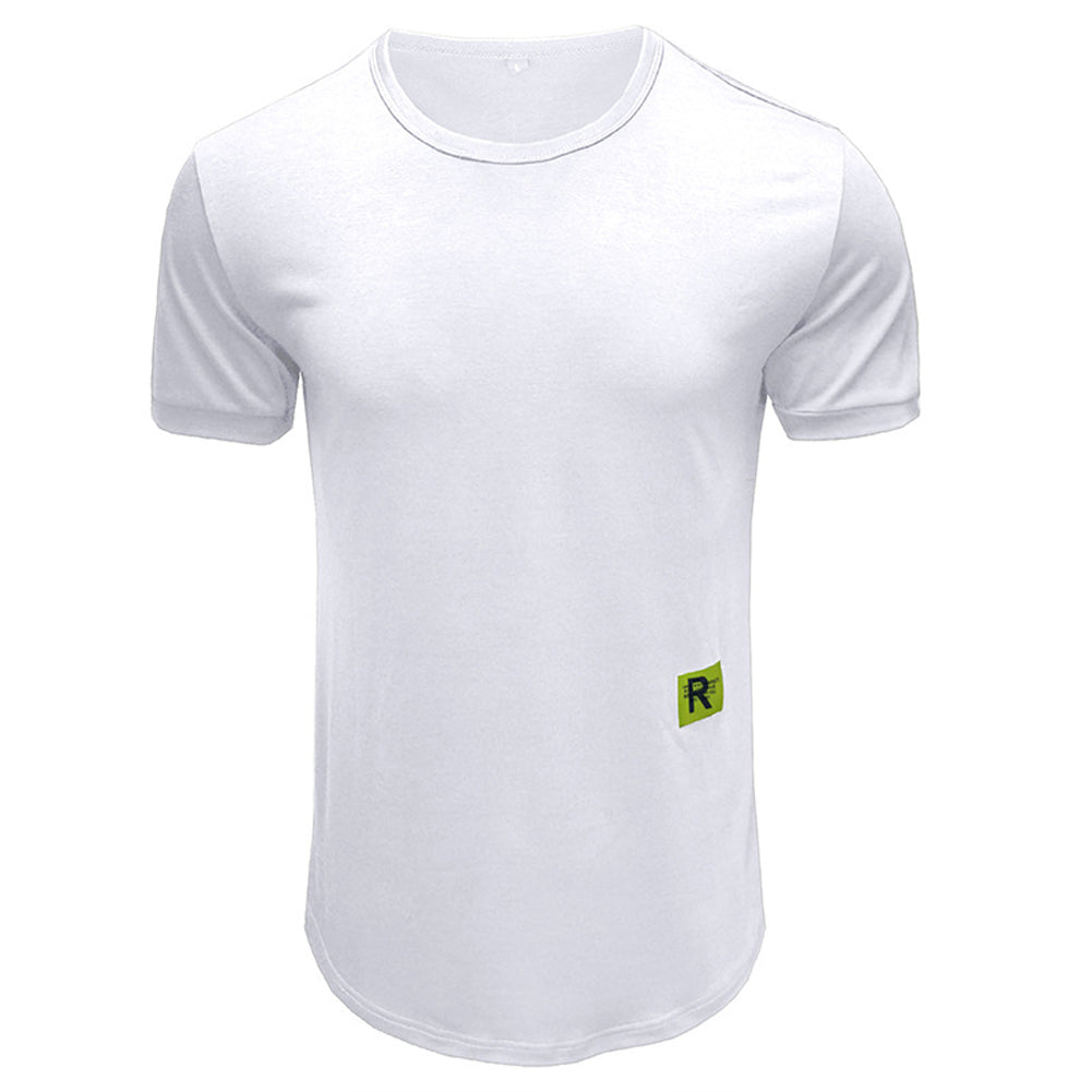 YESFASHION Summer Simple Short-sleeved Men T-shirt