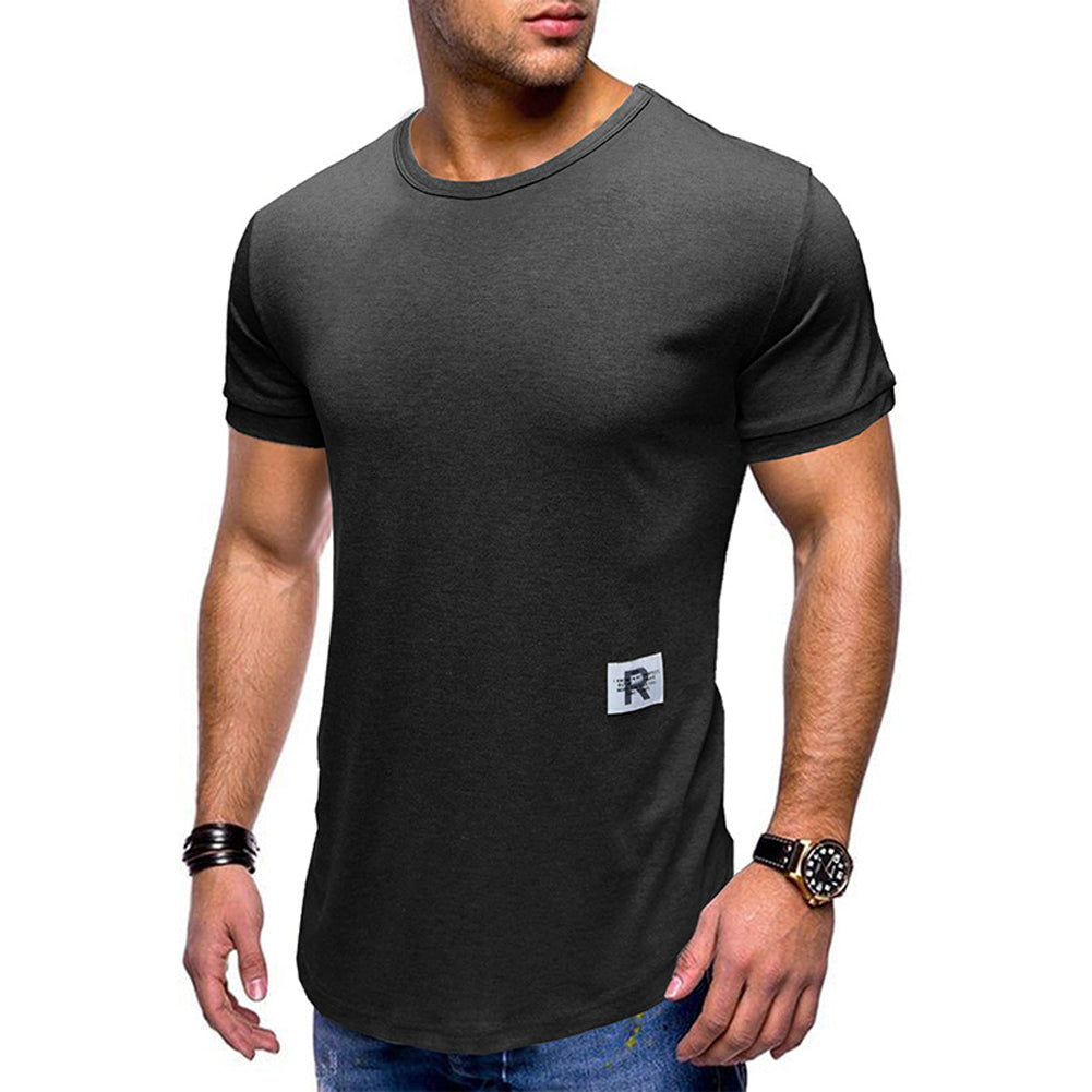 YESFASHION Summer Simple Short-sleeved Men T-shirt
