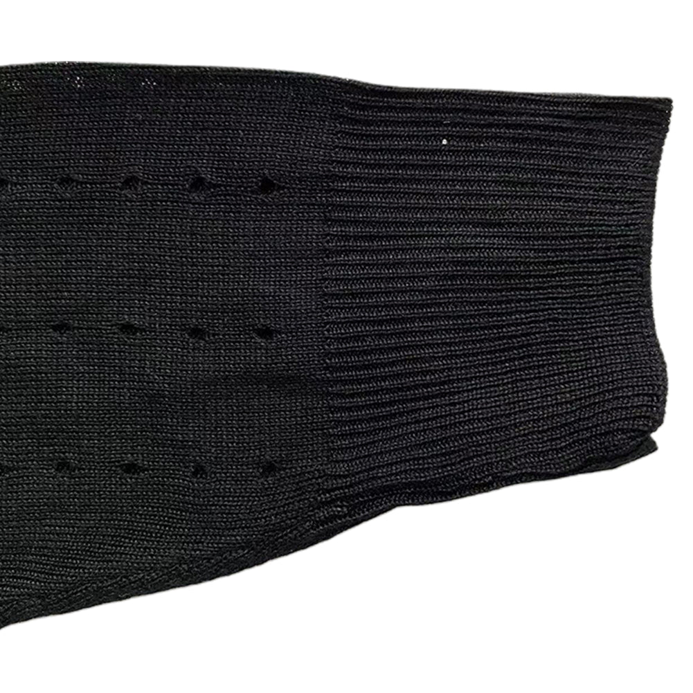 YESFASHION Knitted Polo Shirts Solid Color Casual Long-sleeved Tops