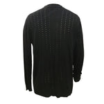 YESFASHION Knitted Polo Shirts Solid Color Casual Long-sleeved Tops