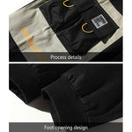 YESFASHION Multi-pocket Youth Loose Cropped Pants