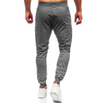 YESFASHION Men Solid Color Running Pants