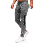 YESFASHION Men Solid Color Running Pants
