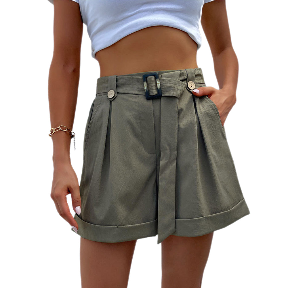 YESFASHION Women Clothing Pants Summer Casual Shorts