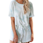 YESFASHION New Knitted Round Neck Pullover Ladies Suit