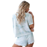 YESFASHION New Knitted Round Neck Pullover Ladies Suit