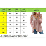 YESFASHION Solid Color V-neck Zipper Loose Tops T-shirt
