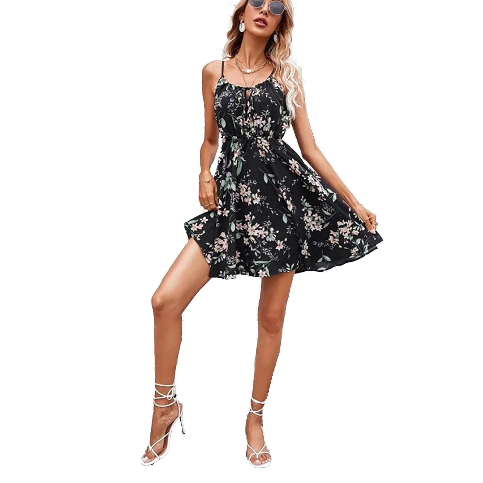 YESFASHION New Elegant Sleeveless Dress
