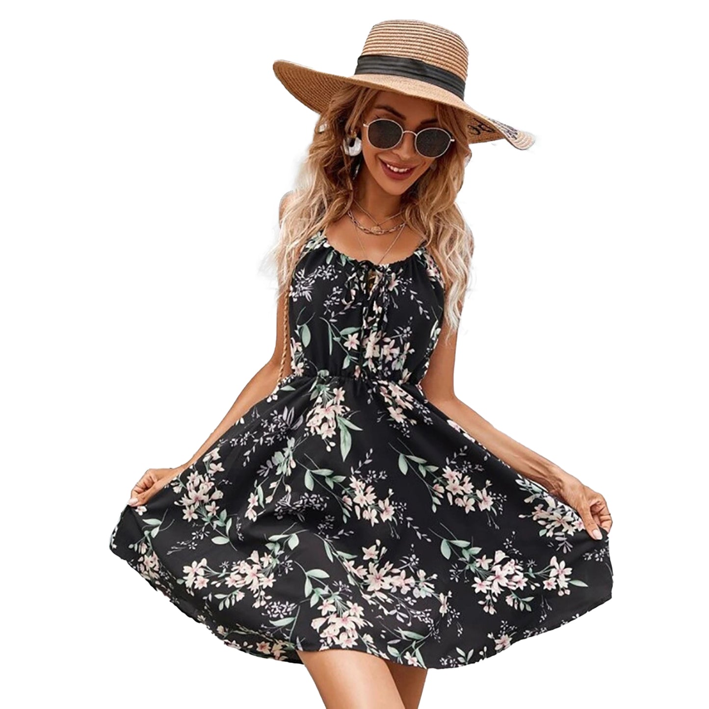 YESFASHION New Elegant Sleeveless Dress