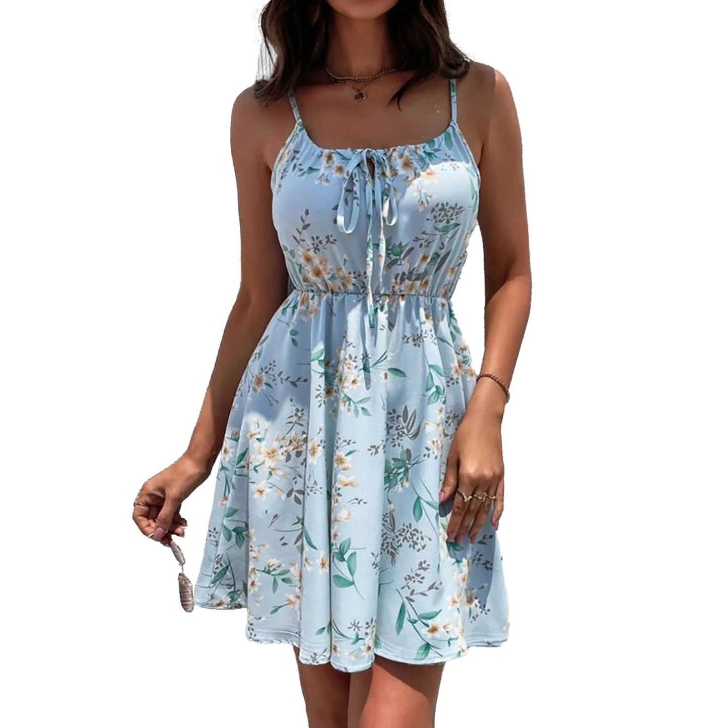 YESFASHION New Elegant Sleeveless Dress