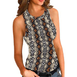 YESFASHION Leopard Print Tank Tops