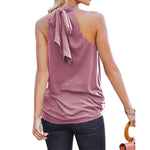 YESFASHION Summer New Solid Color Sleeveless Tops