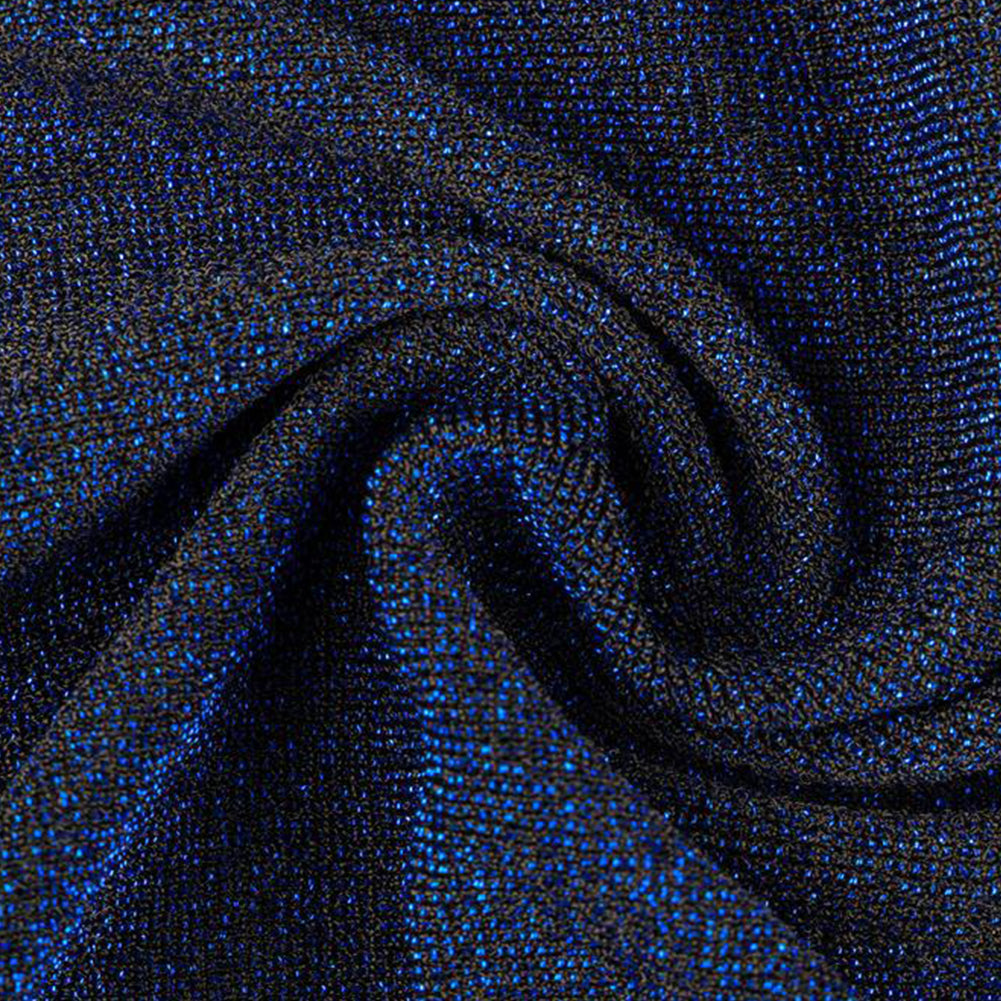 YESFASHION Women Sequin Dress One-shoulder High Waist Slit Dress