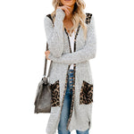 YESFASHION Loose Solid Color Knitted Sweaters Women Cardigan