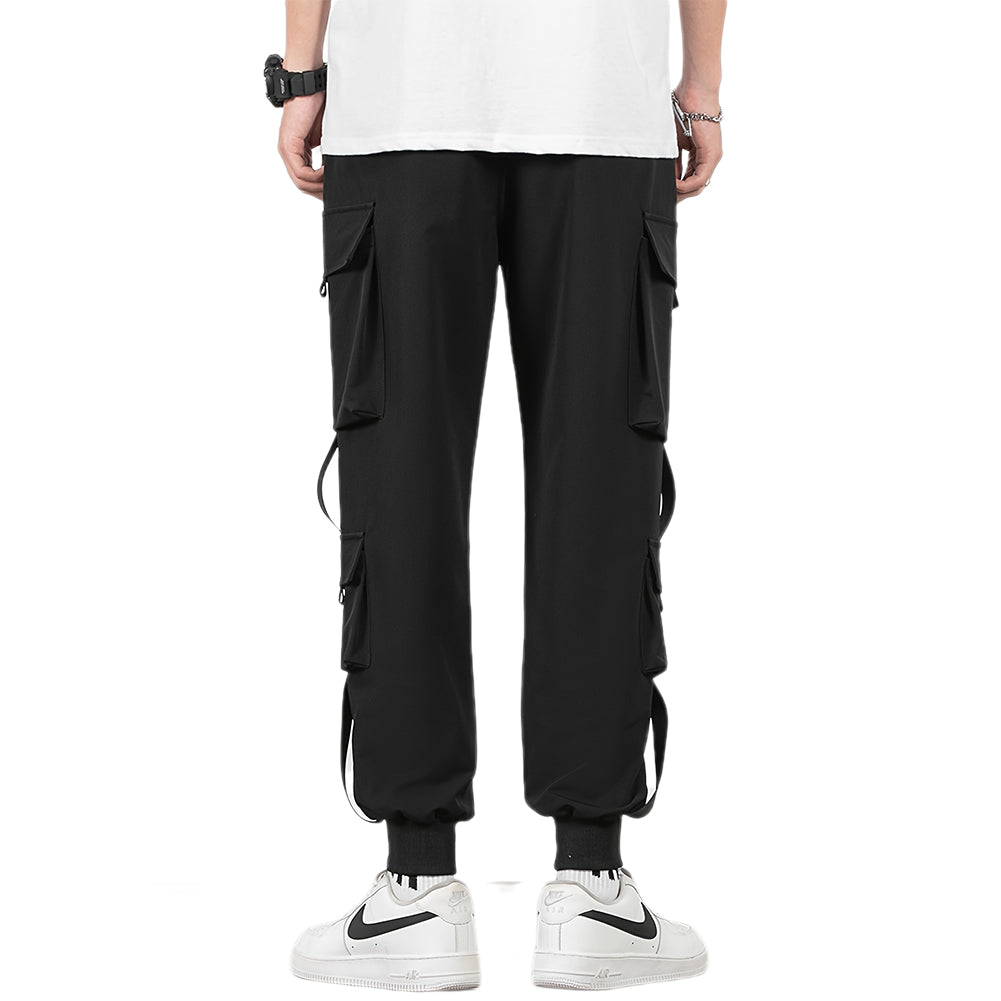 YESFASHION 100% Polyester Multi Pocket Men Cargo Pants