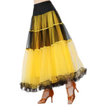 YESFASHION Swing Skirt Ballroom Dance Skirt Performance Dance Skirt